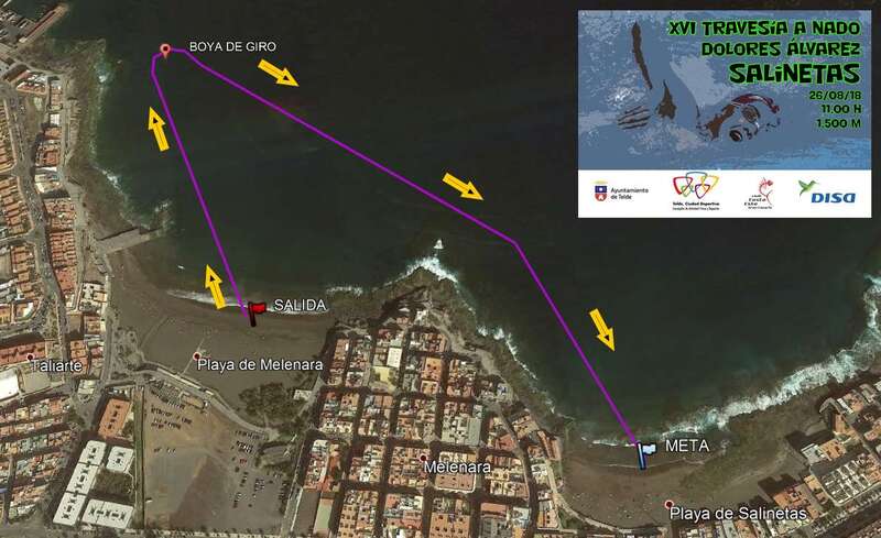 Circuito de la XVI Travesía a Nado Dolores Álvarez (Foto TA)